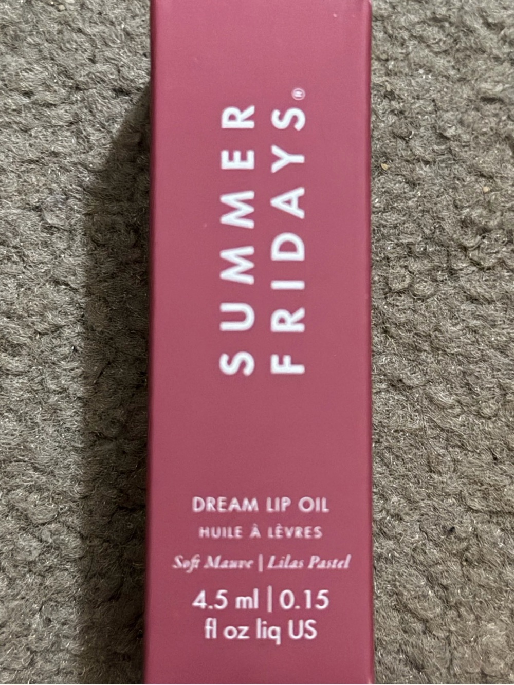 Summer Fridays Dream Lip Oil in Shade Soft Mauve (Lilac Pastel) NWT